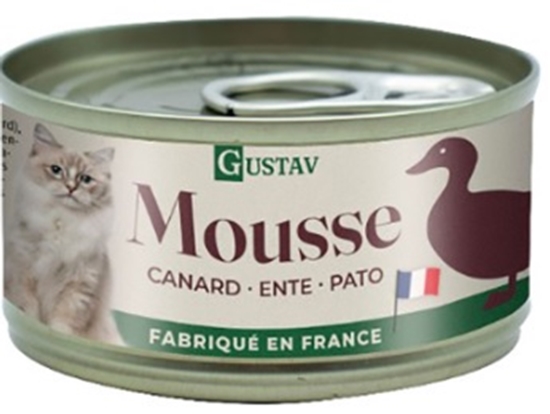 Picture of Gustav Mousse Duck 85g – Complete Gourmet Cat Food